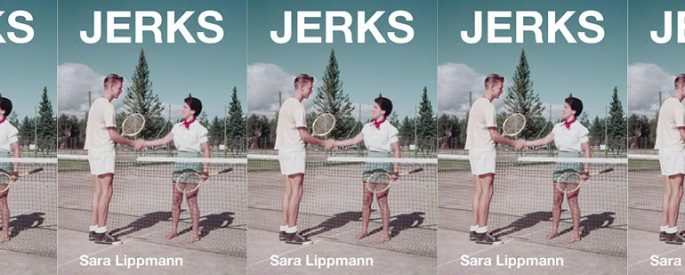 the book cover for Jerks featuring two people handshaking across a tennis net