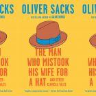 the book cover for The Man Who Mistook His Wife for a Hat, featuring a yellow background and an illustration of a nice hat