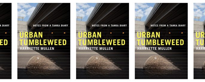 the book cover for Urban Tumbleweed featuring a photograph of a tumbleweed under a highway overpass