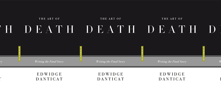 the book cover for The Art of Death, featuring the title against a black background