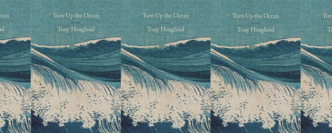the book cover for Turn Up the Ocean, featuring a painting of waves