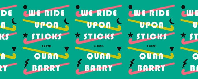 the book cover for We Ride Upon Sticks