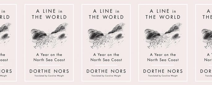 the book cover for A Line in the World: A Year on the North Sea Coast