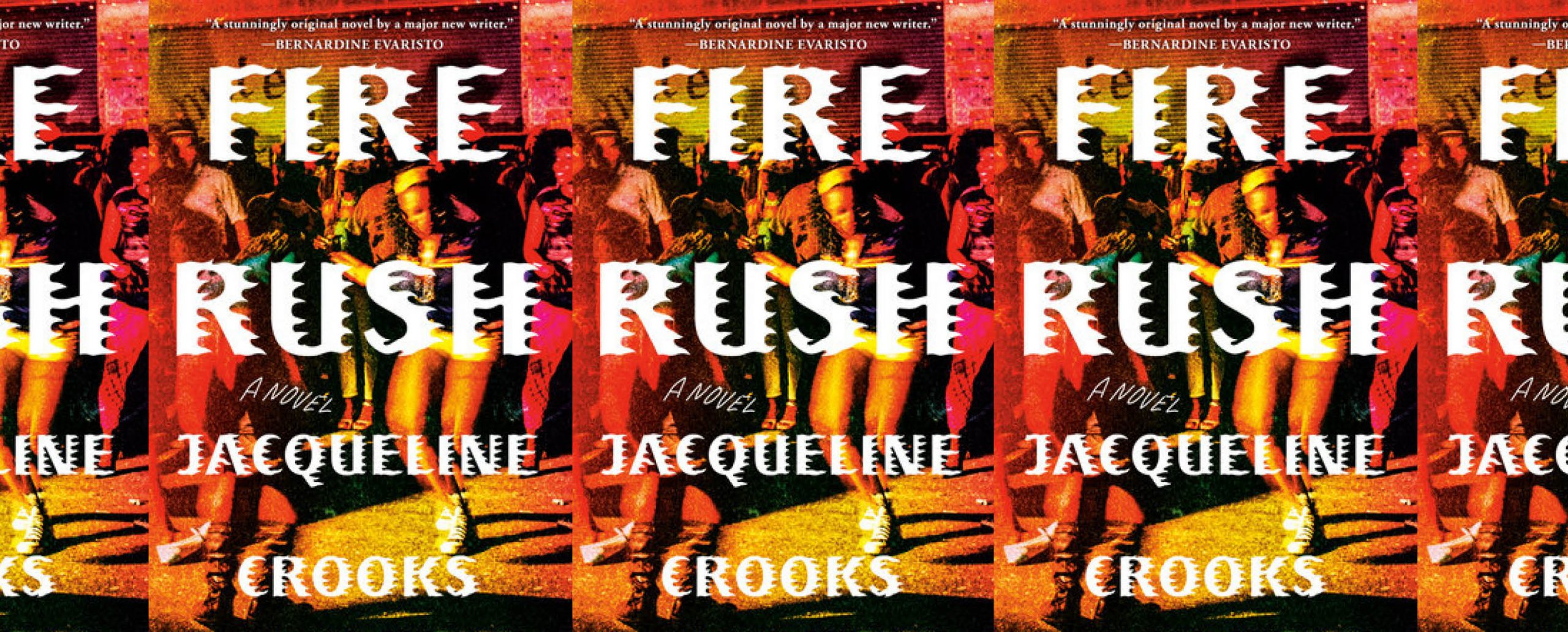 the book cover for Fire Rush by Jacqueline Crooks